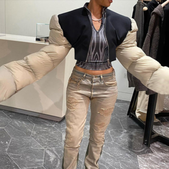 It Girl Puffer Jacker - Beige