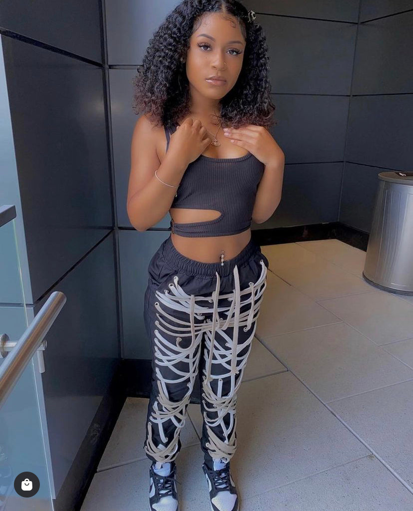 No Strings Attached Joggers- Grey