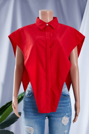 V For Valorous Blouse- Red