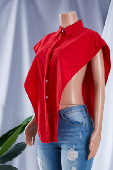 V For Valorous Blouse- Red