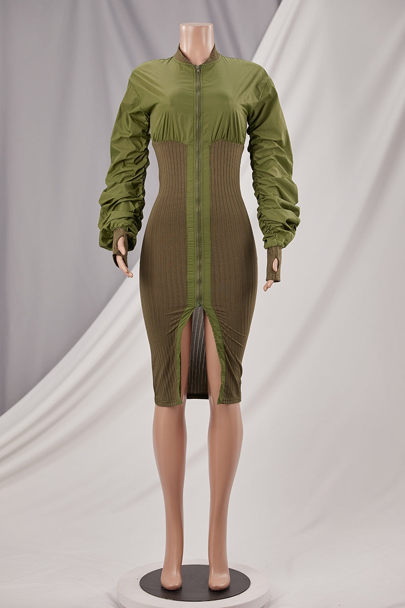 Out The Office Ruched Dress