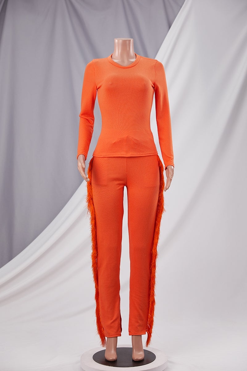 Sway Out My Way Pants Set - Orange
