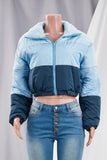 LAYER UP PUFFER COAT- Blue