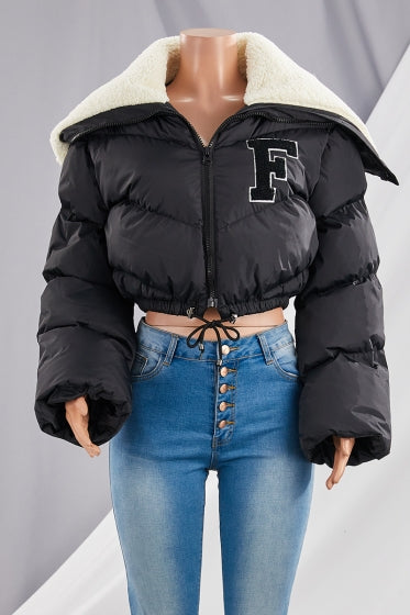 F for Freakin Gorgeous Coat - Black