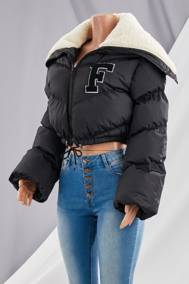 F for Freakin Gorgeous Coat - Black