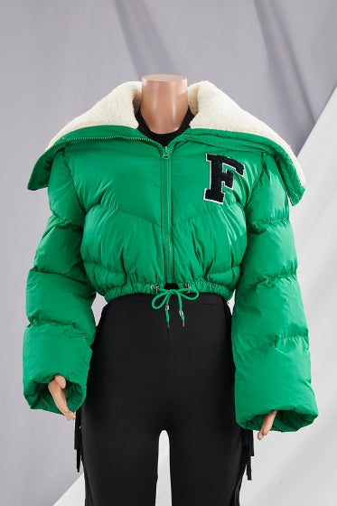 F for Freakin Gorgeous Coat - Green
