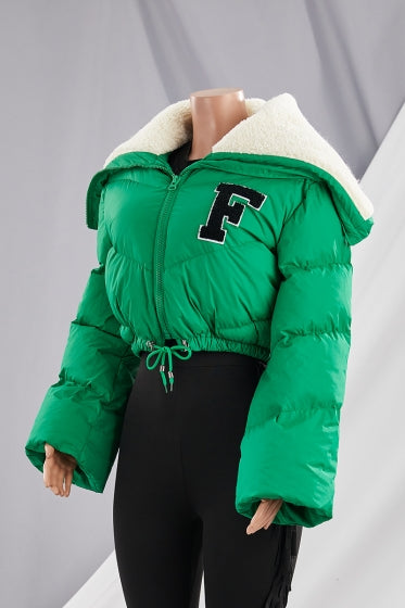 F for Freakin Gorgeous Coat - Green