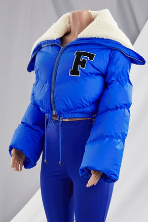 F for Freakin Gorgeous Coat - Blue