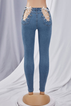 Toxic Split Laced Jeans