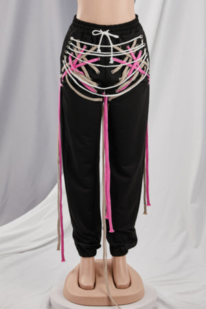 No Strings Attached Joggers- Pink