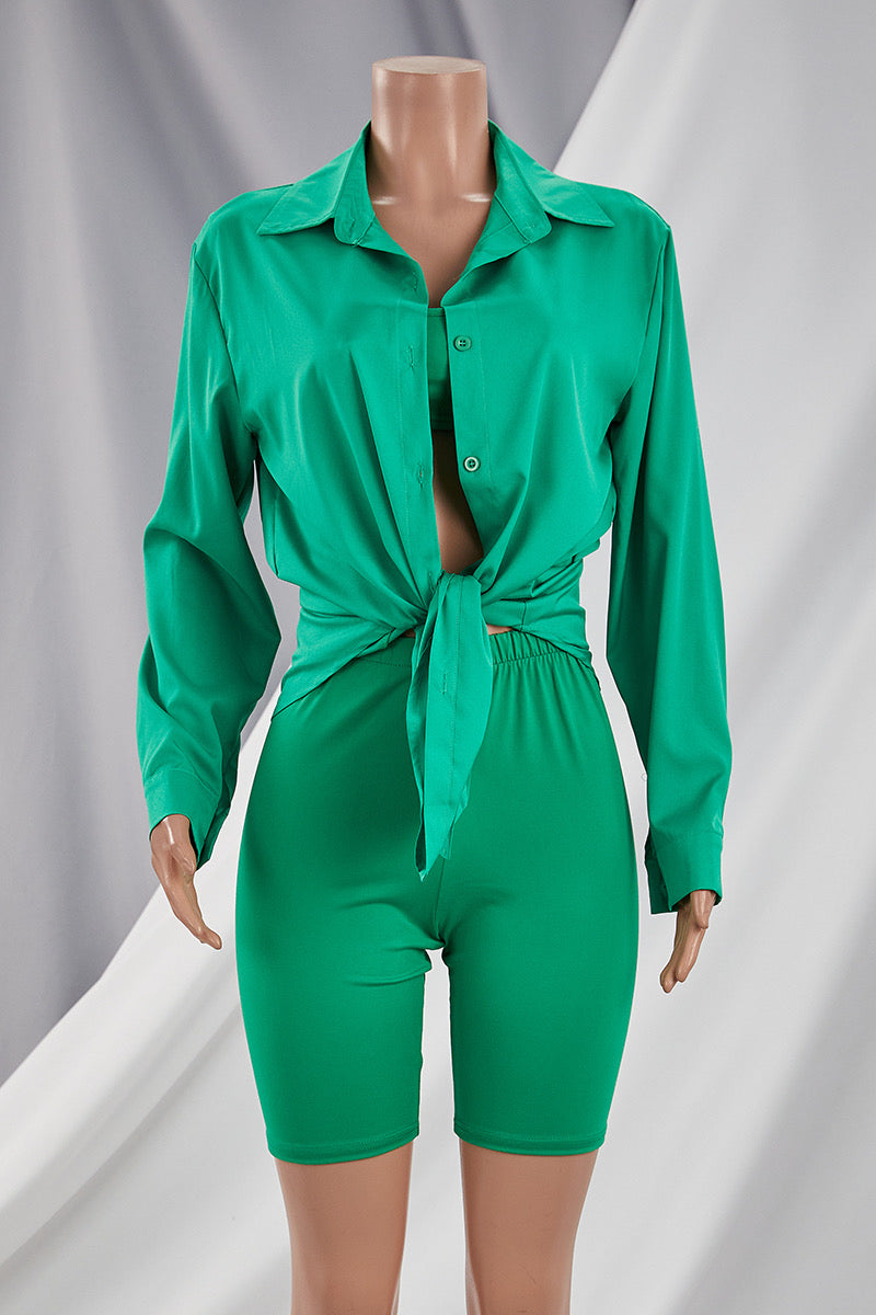 Basically Gorgeous 3pc set -Green