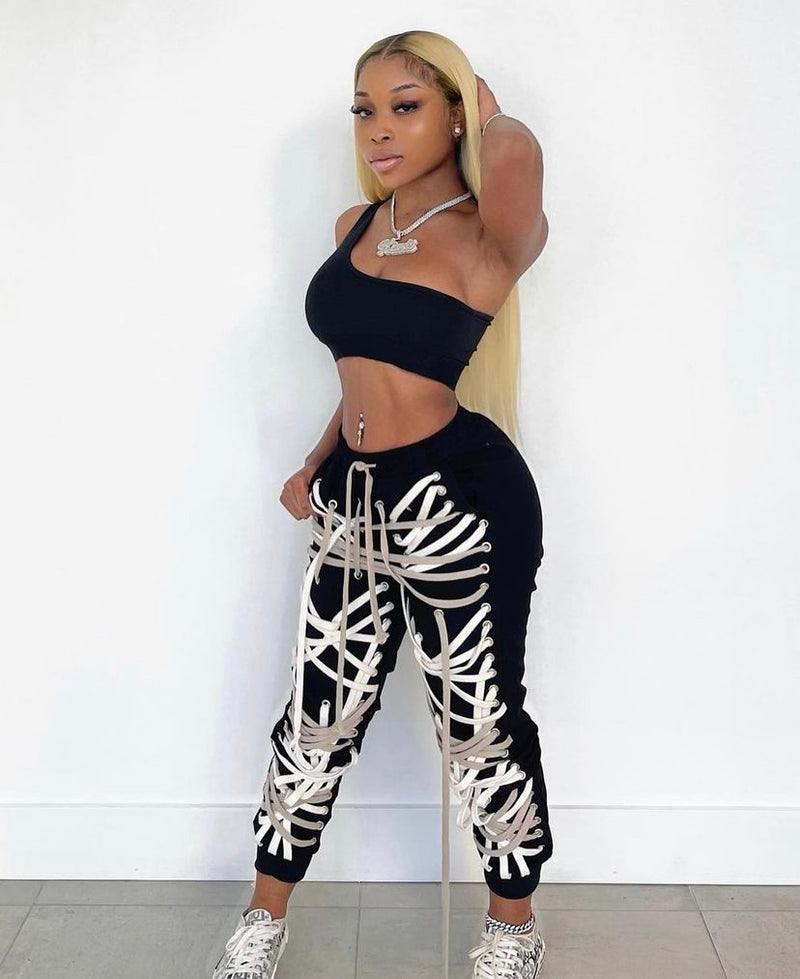 No Strings Attached Joggers- Grey