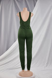 The Right Fit Jumpsuit- Olive