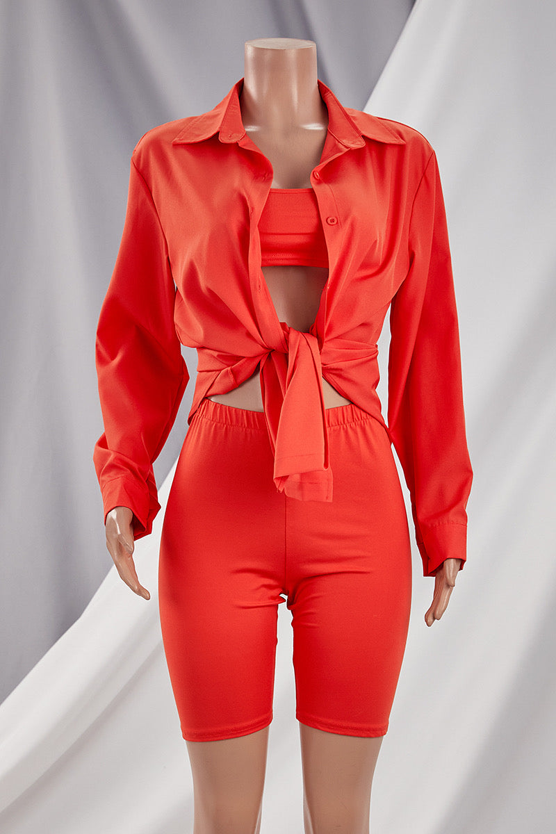 Basically Gorgeous 3pc set -Orange