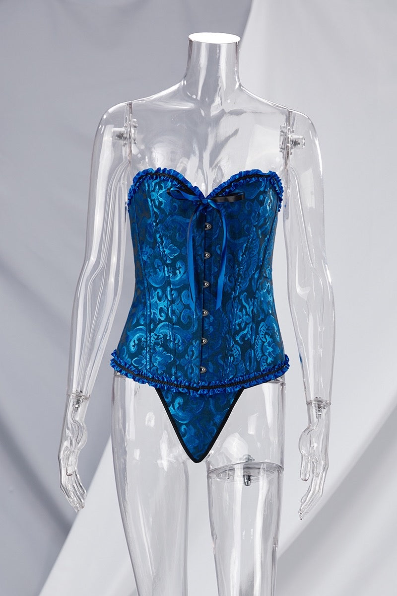 American Sweetheart Corset - Royal Blue