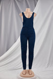 The Right Fit Jumpsuit- Navy