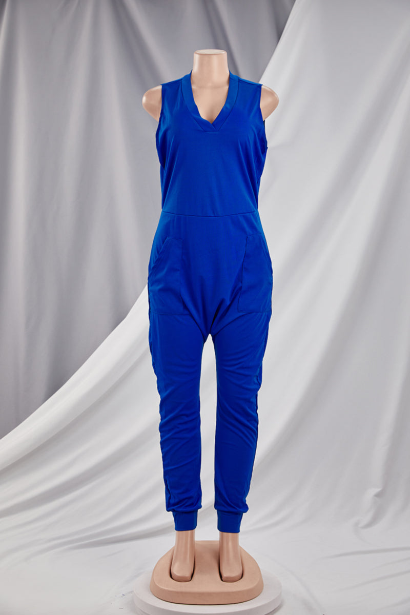 Homebody Jumpsuit- Blue