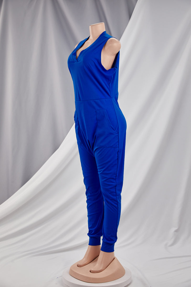 Homebody Jumpsuit- Blue
